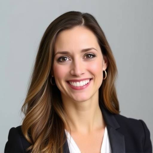 A professional headshot of Amelia Stone, the founder of The Daily Grind, smiling warmly.